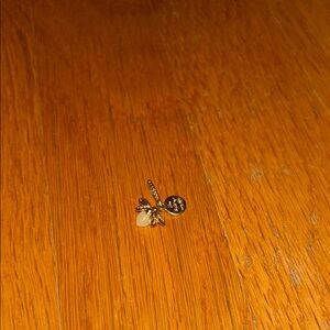 Gold and White Bee Charm